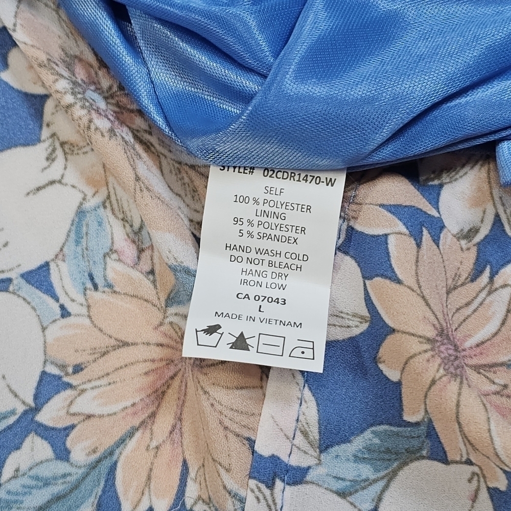 Sienna Sky Floral Tiered Maxi Dress with Flutter Sleeves - Picture 9 of 9